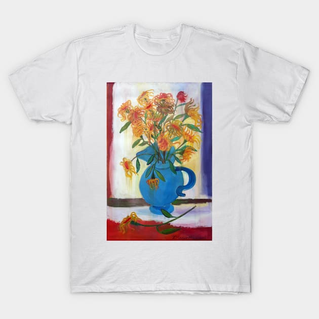 blue vase 2 T-Shirt by diegomanuel